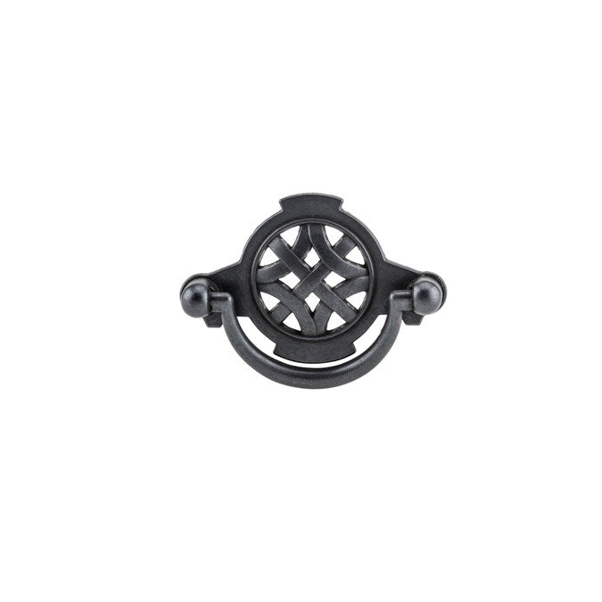 Richelieu Provence 2-1/2-in (64mm) Center to Center Anthracite Oval Bail/Drop Drawer Pull