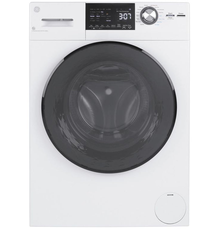 GE 2.4 cu. ft. White High-Efficiency 120-Volt Ventless Electric All-in-One Washer Dryer Combo