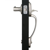 Plymouth Satin Nickel Entry Door Handle with Right Handed Flair Door Lever - Super Arbor
