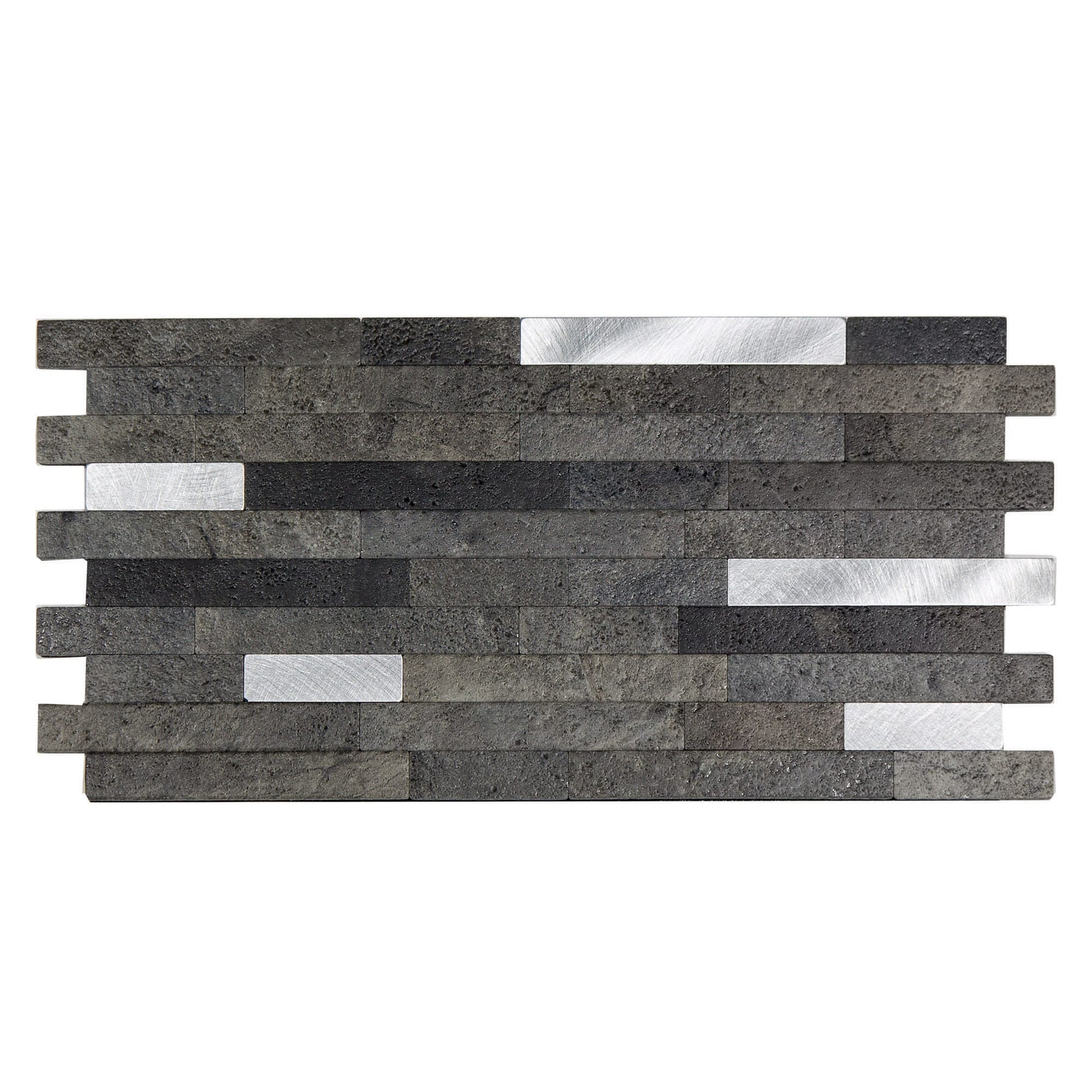 Aspect Collage Collage Oyster 12-in x 12-in Multi-finish PVC Peel and stick Wall Tile product image