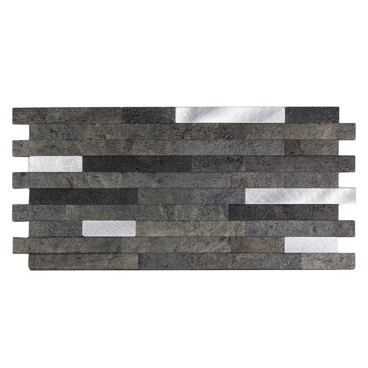 Aspect Collage Collage Oyster 12-in x 12-in Multi-finish PVC Peel and stick Wall Tile product image
