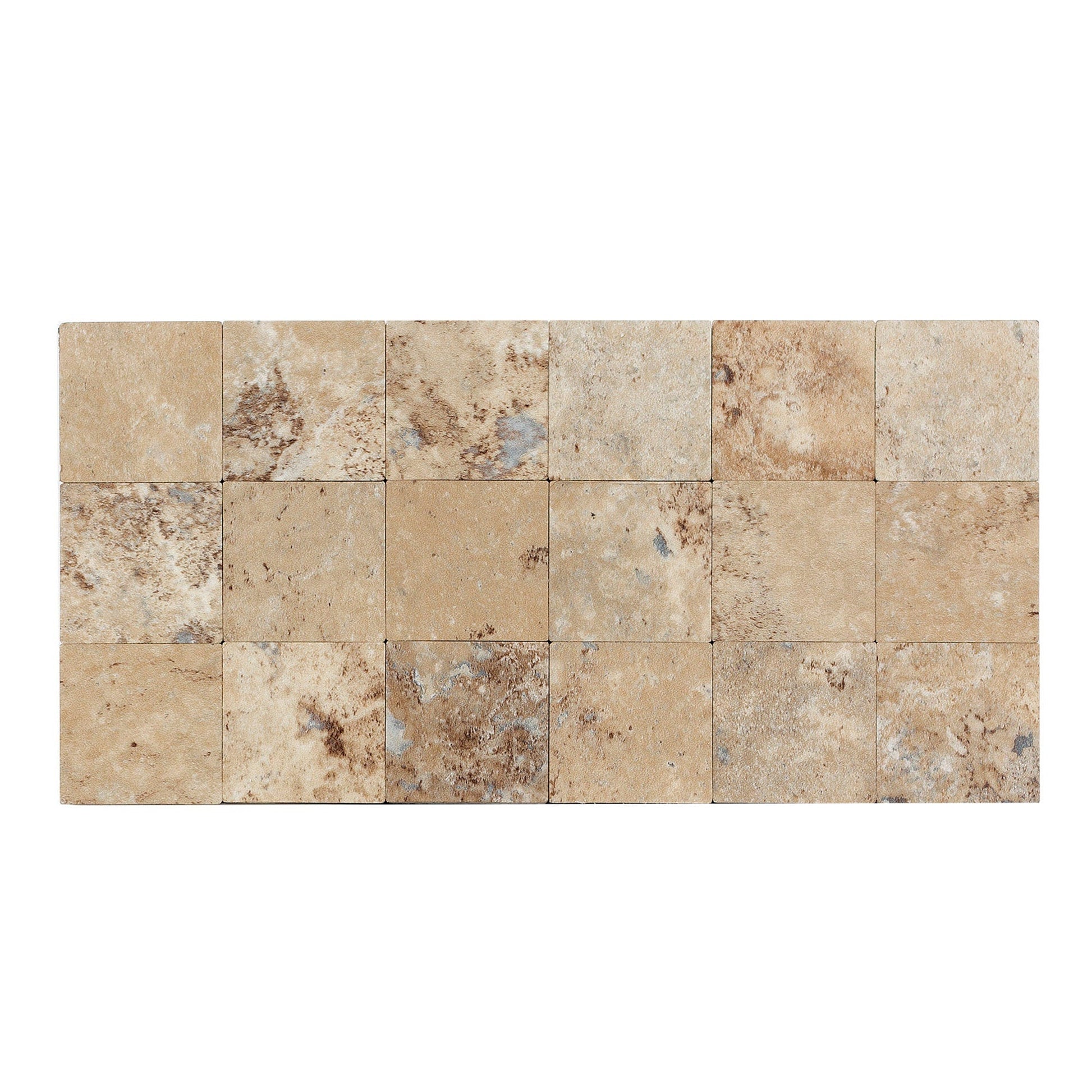 Aspect Collage Collage Aged Travertine 12-in x 12-in Multi-finish PVC Peel and stick Wall Tile product image