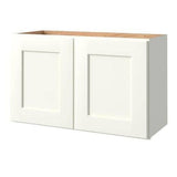 allen + roth Aveley 30-in W x 18.125-in H x 12-in D Linen Maple Door Wall Semi-Custom Cabinet