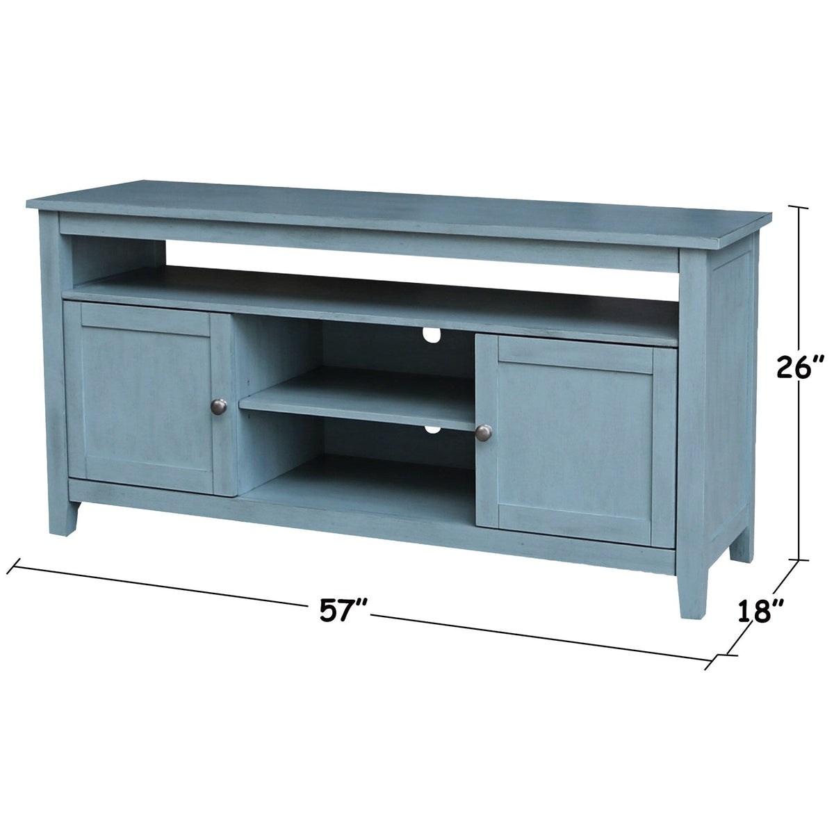 International Concepts Traditional Ocean Blue Tv Cabinet (Accommodates TVs up to 60-in)