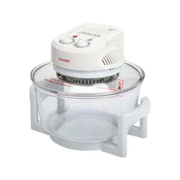 Turbo 1300 W White Countertop Convection Oven with Built-In Timer