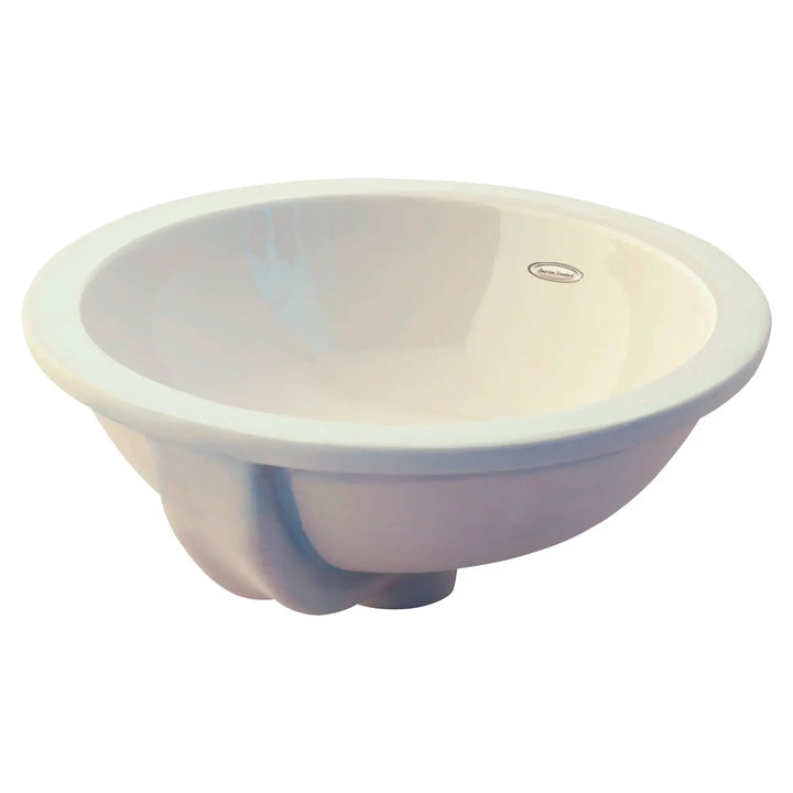 American Standard Orbit Under Counter Undermount Bathroom Sink, Round, White, 15-1/2 in.