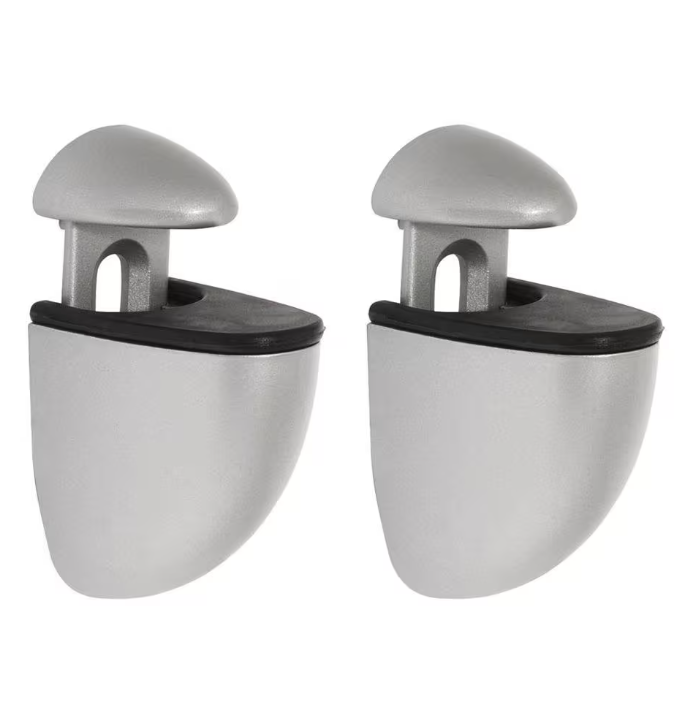 JAM 0.2 in.-0.79 in. Silver Adjustable Shelf Bracket (2-Pack)