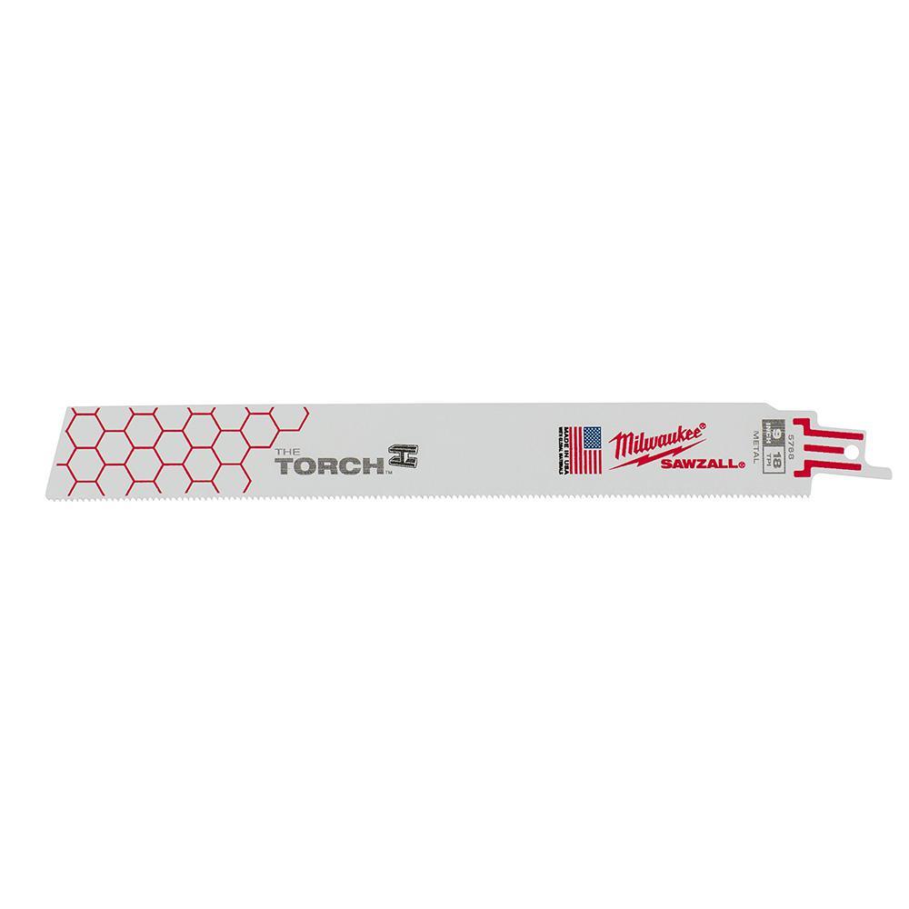 9 in. 18 TPI Torch Medium Metal Cutting SAWZALL Reciprocating Saw Blades (5-Pack) - Super Arbor