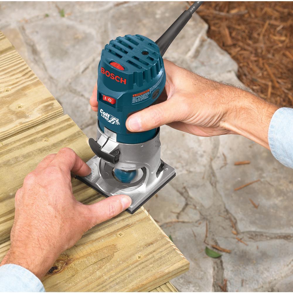 5.6 Amp 1.0 HP 120-Volt Variable-Speed Fixed Base Corded Palm Router - Super Arbor
