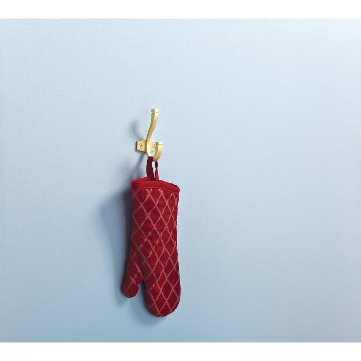 Warm Industrial 5 in. Brushed Brass Coat Hook