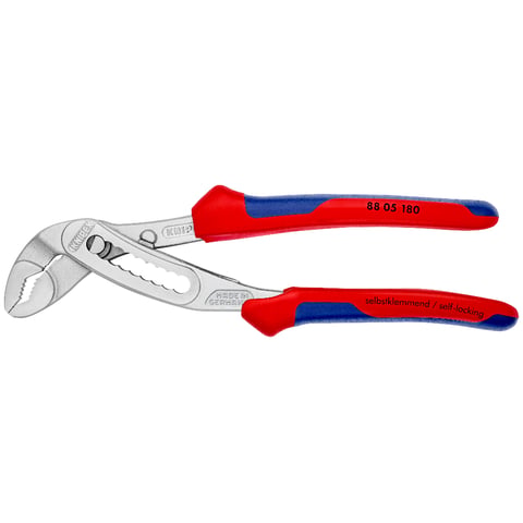 KNIPEX Alligator Water Pump 7.25-in V-Jaw Pliers, 88 05 180