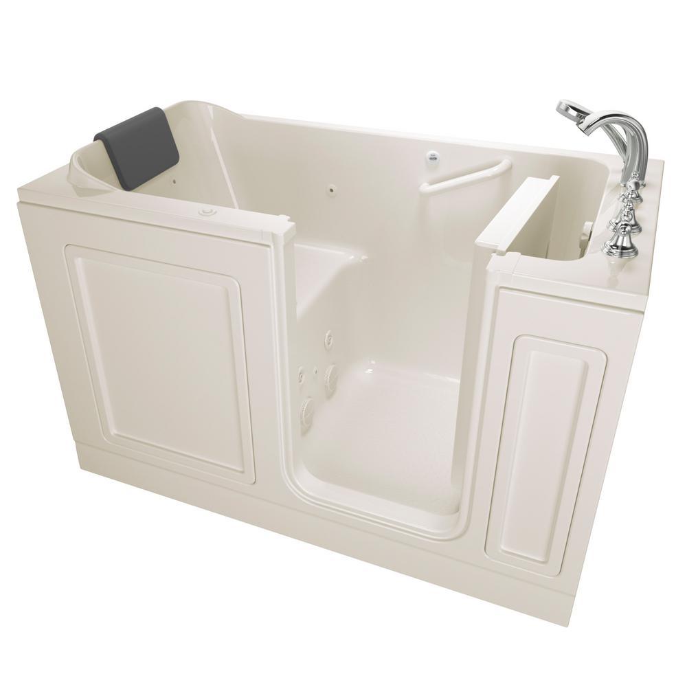 Acrylic Luxury 60 in. Left Hand Walk-In Whirlpool in White - Super Arbor