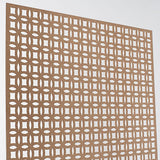 72 in. x 24 in. x 1/8 in. Unfinished Interlocking Circle Decorative Perforated Paintable MDF Screening Panel Insert - Super Arbor