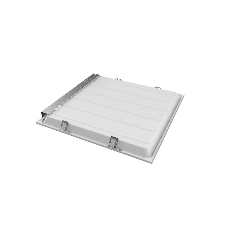 Commercial Electric 2 ft. x 2 ft. White Integrated LED Flat Panel Troffer Light Fixture at 3000 Lumens, 4000K Bright White
