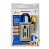 Portable 3-Key Lock Box with Pushbutton Combination Lock - Super Arbor