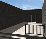 Fortress Building Products 6-ft x 34-in Black Sand Aluminum Deck Rail Kit