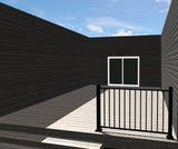 Fortress Building Products 6-ft x 40-in Black Sand Aluminum Deck Rail Kit