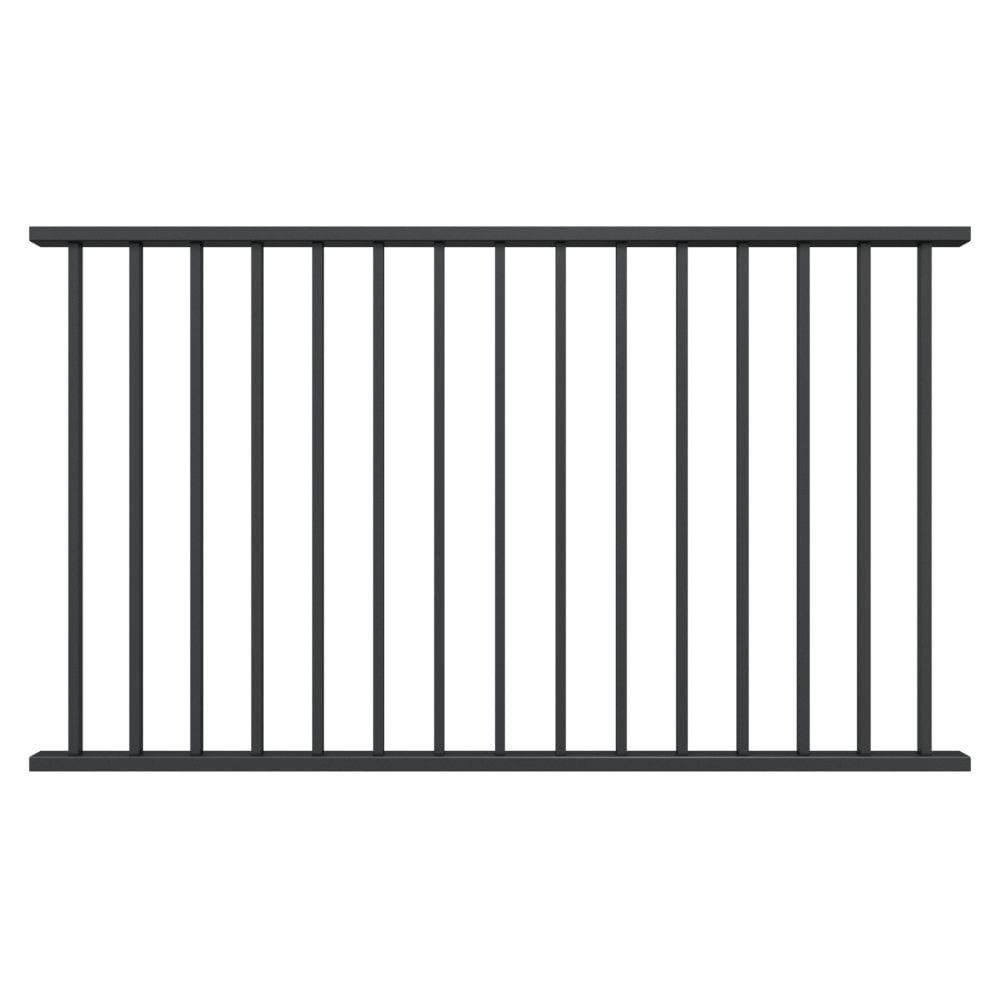 Fortress Building Products 18-ft x 40-in Black Sand Aluminum Deck Rail Kit