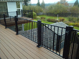 Fortress Building Products 36-ft x 40-in Black Sand Aluminum Deck Rail Kit