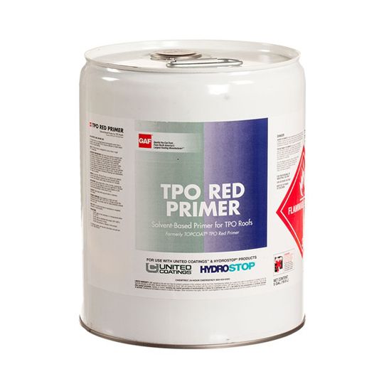 GAF TPO Red Primer, Solvent-Based, 1 Gallon Can