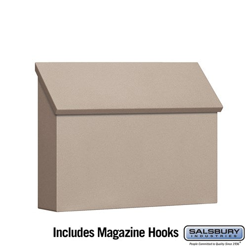 Traditional Horizontal Mailbox - Beige