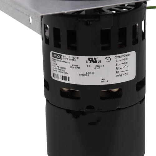 Nordyne 462432R inducer motor - label view (Product Type: Inducer Motor)