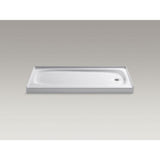 Salient 60 in. x 30 in. Cast Iron Single Threshold Shower Base with Right-Hand Drain in White - Super Arbor