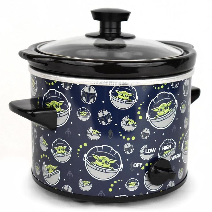 Star Wars The Mandalorian 2 Qt Navy Blue Slow Cooker