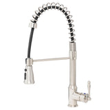 Handmade All-in-One Topmount Stainless Steel 33 in. x 22 in. Single Bowl Kitchen Sink w/ Spring Neck Faucet, Accessory
