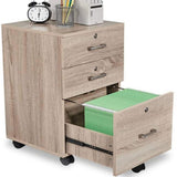 Winado File Cabinets Wood 3-Drawer 19.69-in File Cabinet