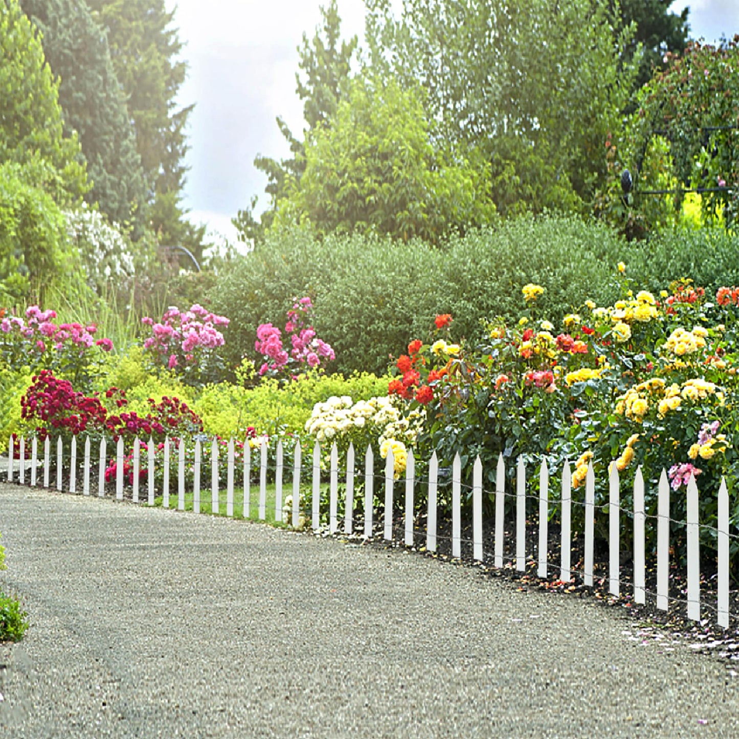 White Cedar Woven Wire Rolled Fencing, 15'x2'