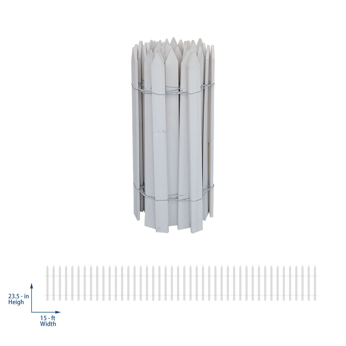 White Cedar Woven Wire Rolled Fencing, 15'x2'