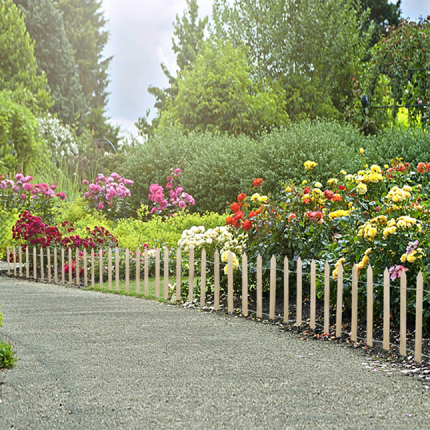 Cedar Brown Woven Wire Rolled Fencing - 15ft x 2ft