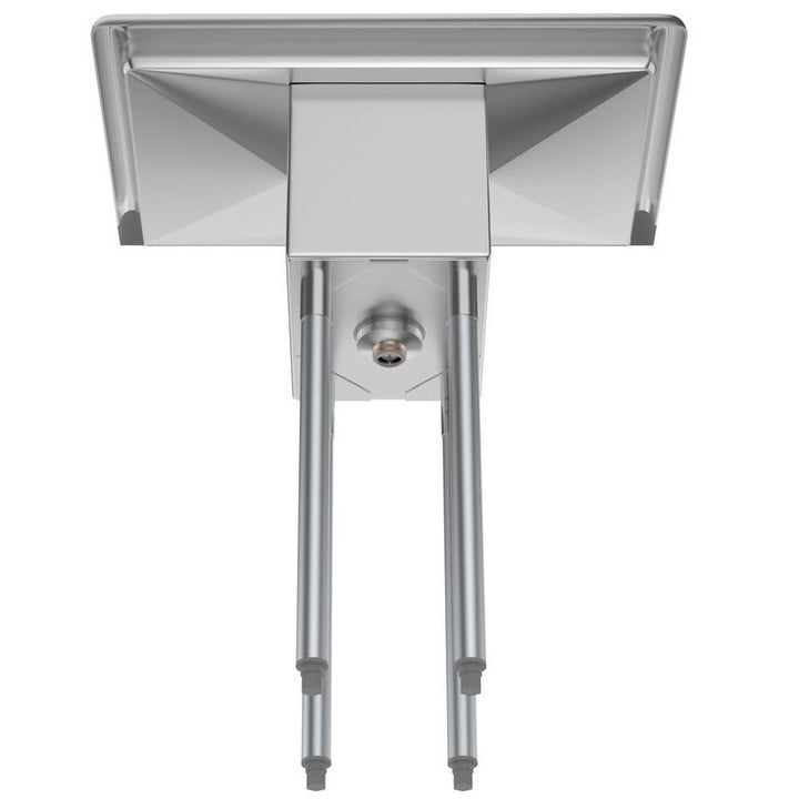 Freestanding Stainless Steel 30 in. 2-Hole Single Bowl Commercial Kitchen Sink