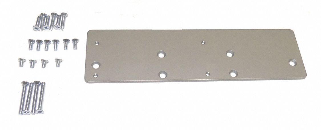 NORTON DOOR CONTROLS Aluminum Closer Drop Plate with Cushion Stop