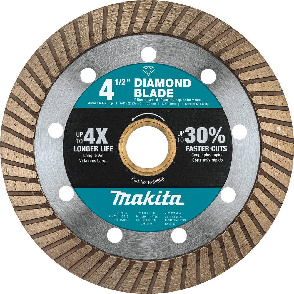 4.5 in. Turbo Rim Diamond Blade for General Purpose - Super Arbor