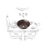 SINKOLOGY Copernicus All-In-One 21 in. Copper Bathroom Vessel Sink with Pfister Ashfield Bronze Faucet and Drain