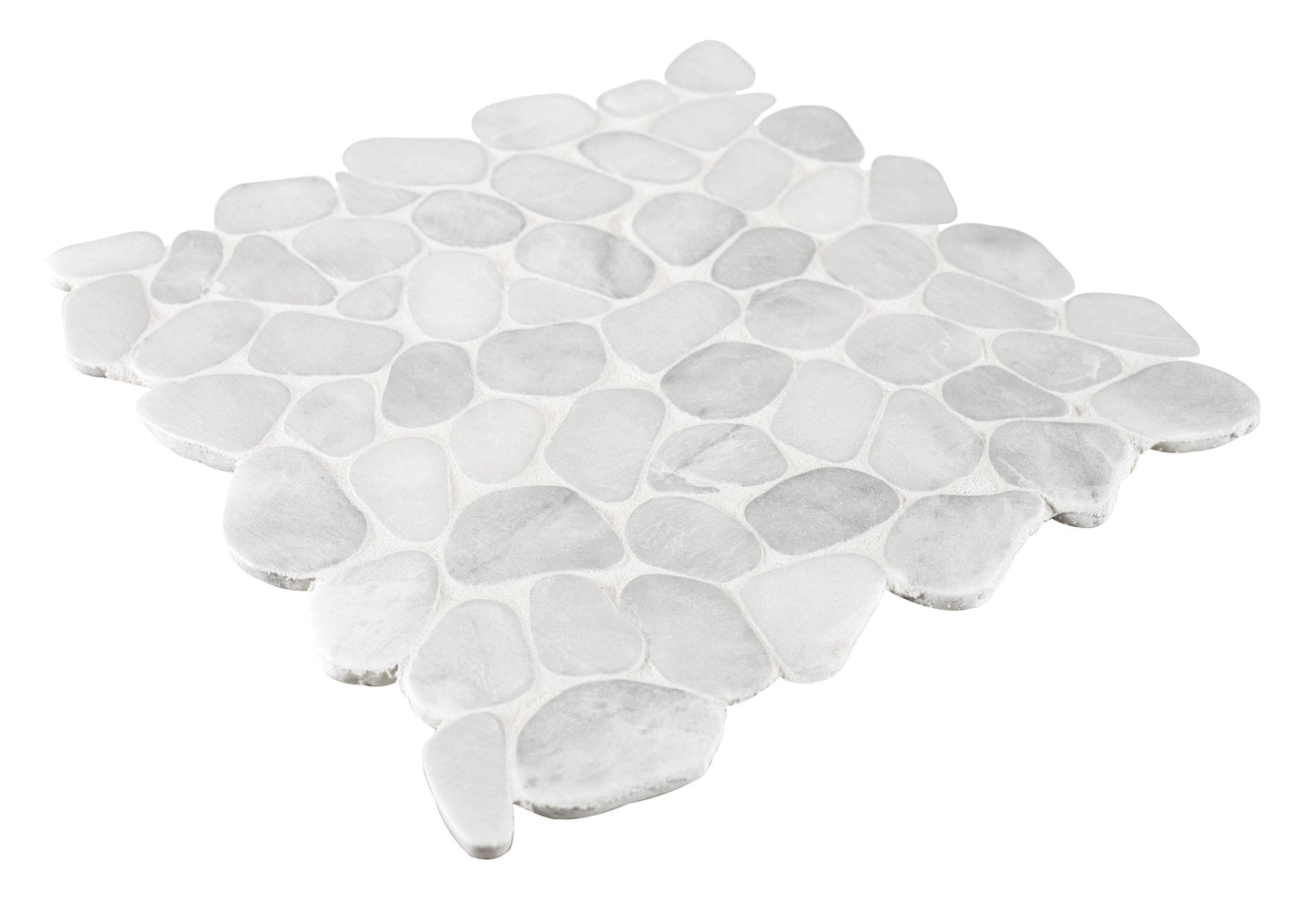 Satori Shoreside Bianco 12-in x 12-in Honed Natural Stone Look Mosaic Floor and Wall Tile (1-sq. ft/ Piece)