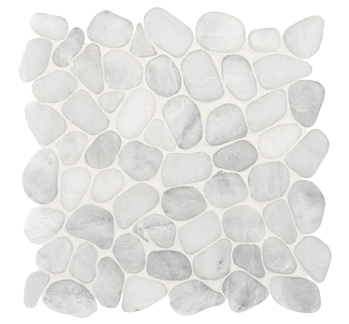Satori Shoreside Bianco 12-in x 12-in Honed Natural Stone Look Mosaic Floor and Wall Tile (1-sq. ft/ Piece)