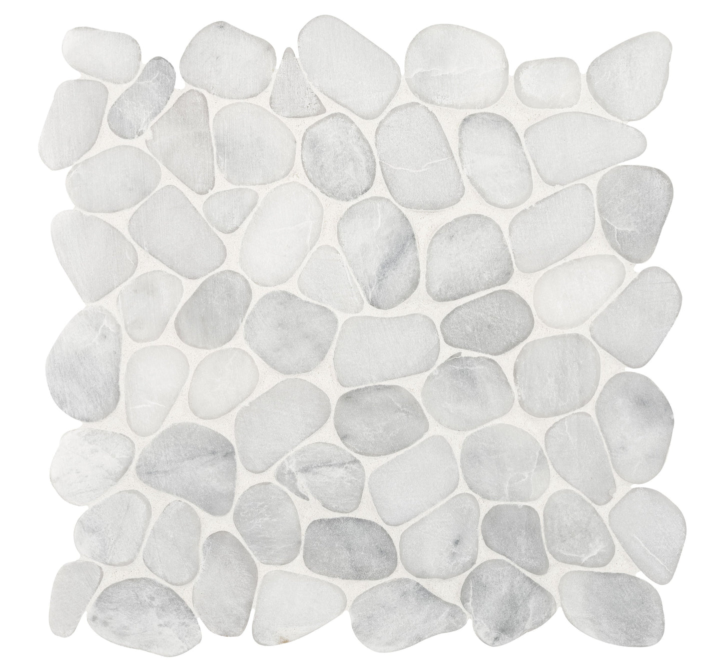 Satori Shoreside Bianco 12-in x 12-in Honed Natural Stone Look Mosaic Floor and Wall Tile (1-sq. ft/ Piece)