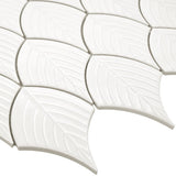 Satori Hudson Brilliant White 11-in x 13-in Glossy Porcelain Arabesque Mosaic Wall Tile (1.01-sq. ft/ Piece)