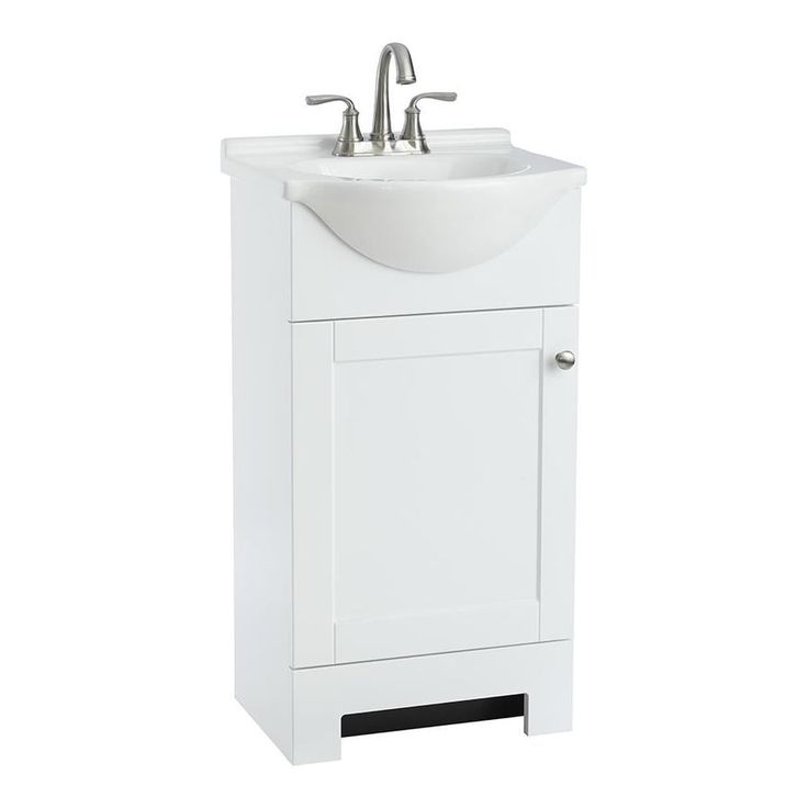 Scott Living Durham 24-in White Oak Single Sink Bathroom Vanity with Gray Engineered Stone Top