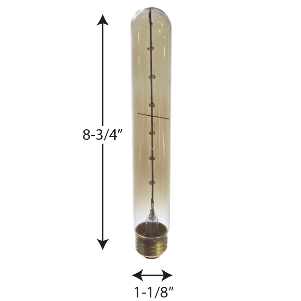 Progress Lighting 40-Watt T10 E26 Incandescent Light Bulb, Medium Base, Vintage Amber
