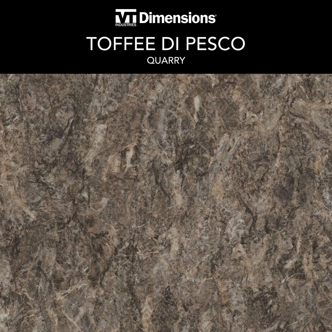 VT Dimensions Wilsonart 8-ft Toffee di Pesco Straight Laminate Kitchen Countertop with Integrated Backsplash