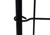 Zippity Outdoor Products 5 Panels 3-ft H x 3-ft W Black Galvanized Iron Scallop No Dig Garden Fence Panel
