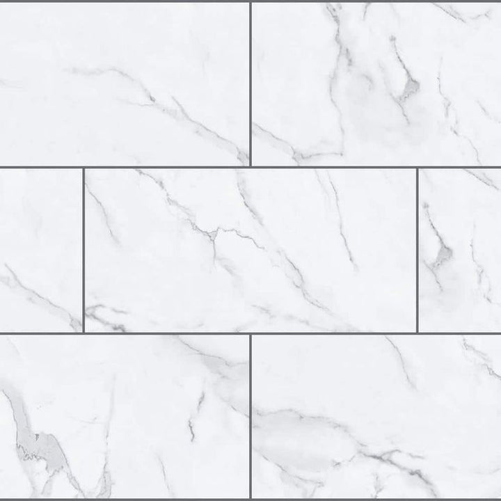 Brookfield Marble 22 MIL x 11.9 in. W x 23.8 in. L Click Lock Waterproof Vinyl Tile Flooring (17.7 sqft/case)
