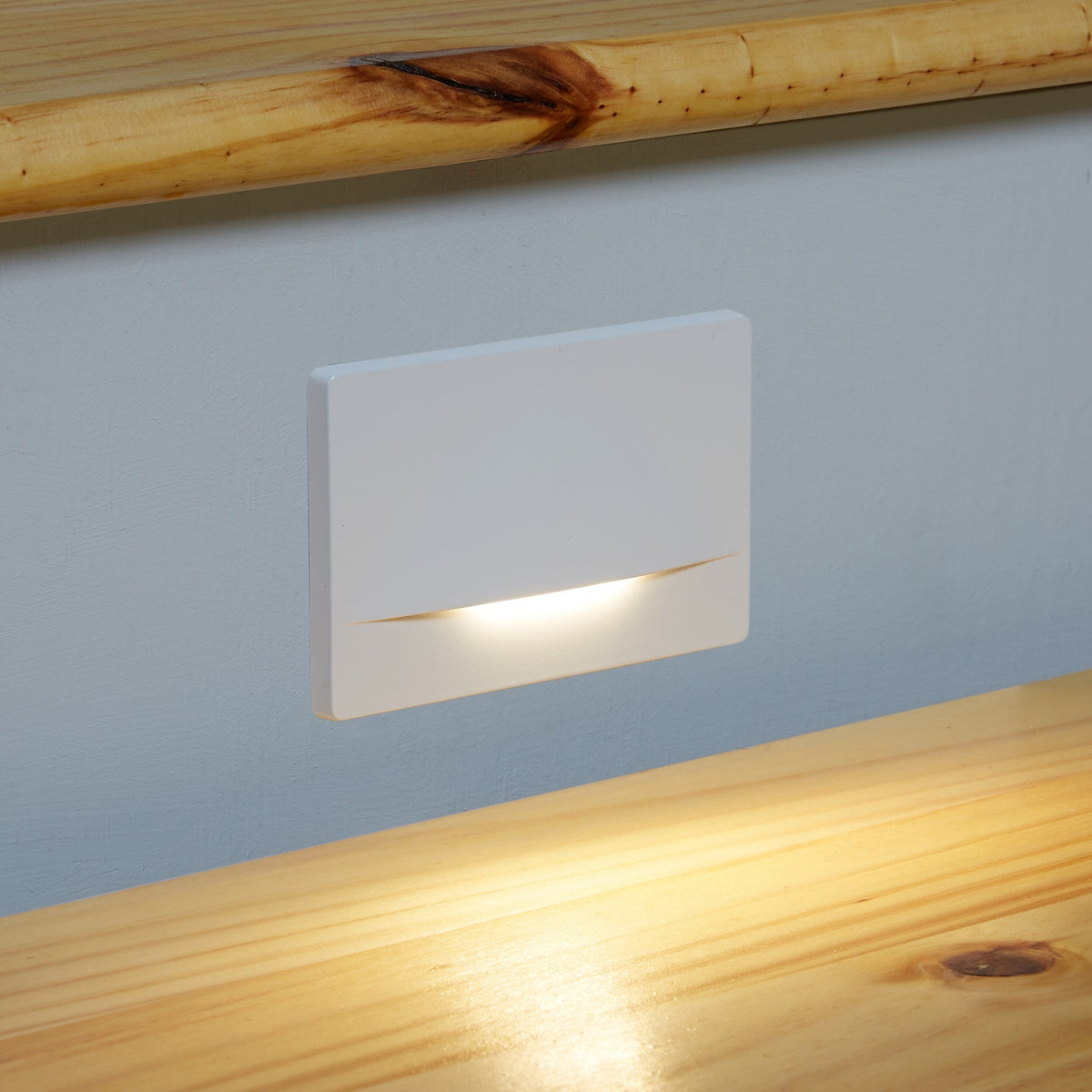Kichler Dome Shielded 2-Watt White Line-Voltage Hardwired LED Step Light, 5 x 3.25 in, 3000K 30 Lumens