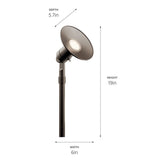 Kichler 400-Lumen 5-Watt Olde Bronze Low Voltage Hardwired LED Landscape Flood Light