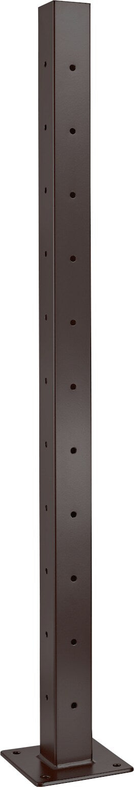 CityPost Deck Corner Post 2-in x 0.08-in x 3-1/2-ft Bronze Deck Corner Post