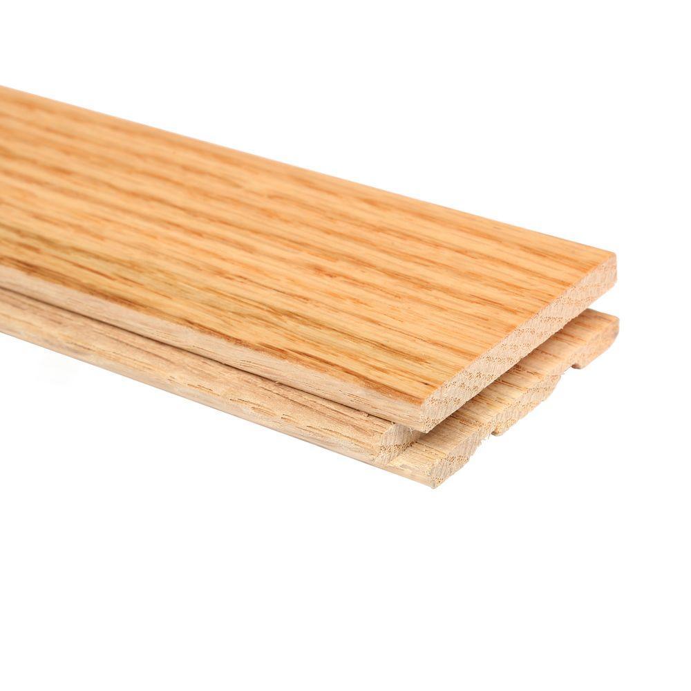 Bruce Oak Rustic Natural 3/4 in. Thick x 2-1/4 in. Wide x Varying Length Solid Hardwood Flooring (20 sq. ft. / case) - Super Arbor